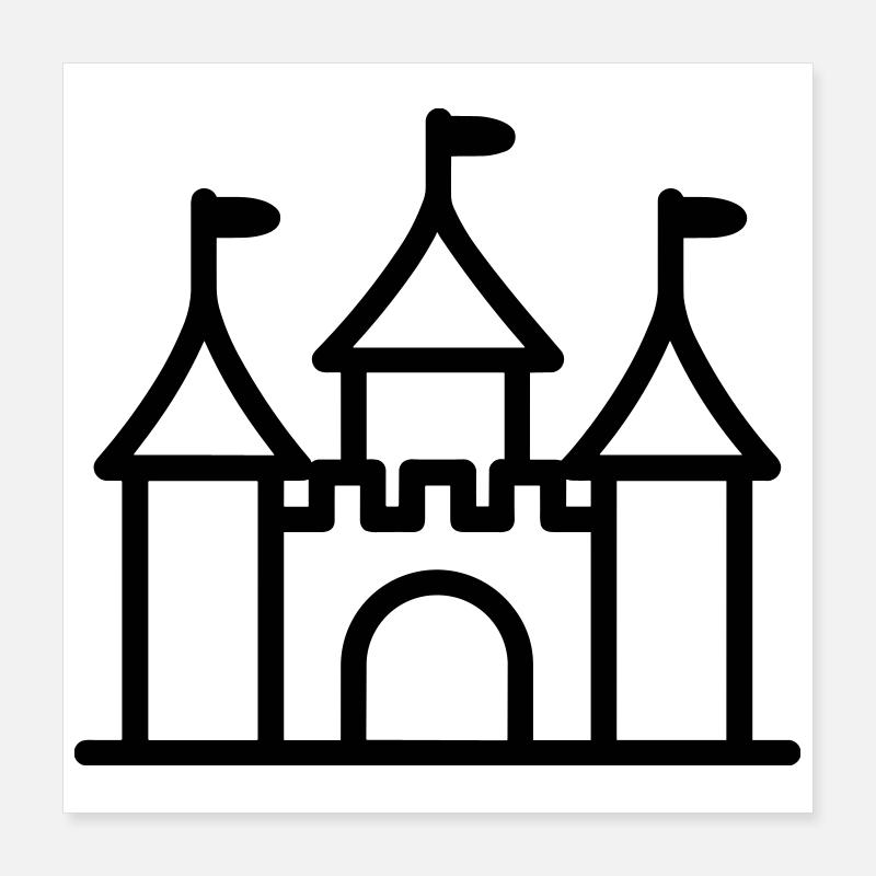 castle Poster 16" x 16" (40x40 cm)