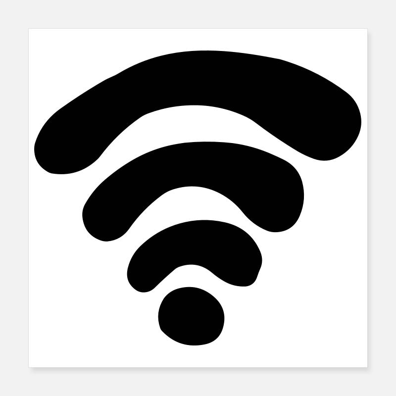 WiFi Poster 40 x 40 cm