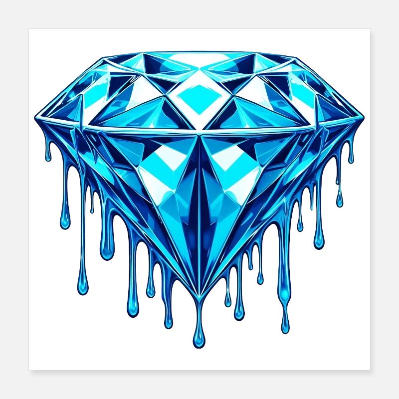 Diamant Poster 40x40 cm