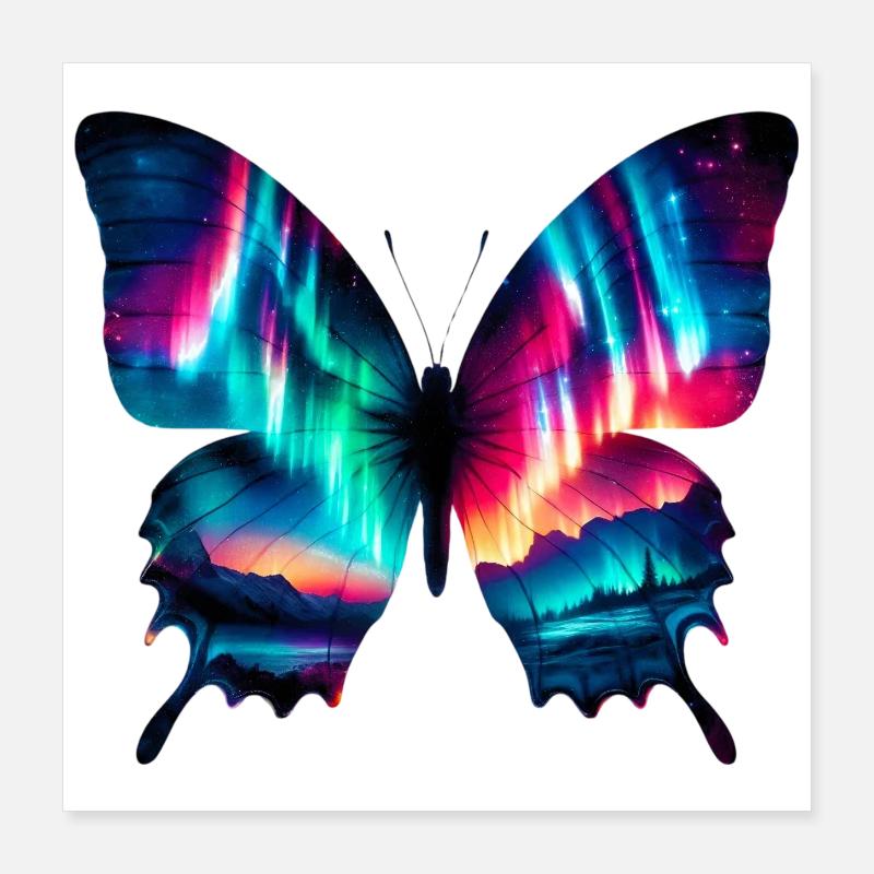 Papillon Poster 40 x 40 cm