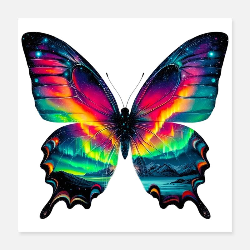 Papillon Poster 40 x 40 cm