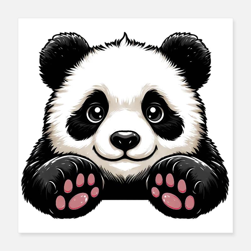 Panda Poster 40x40 cm
