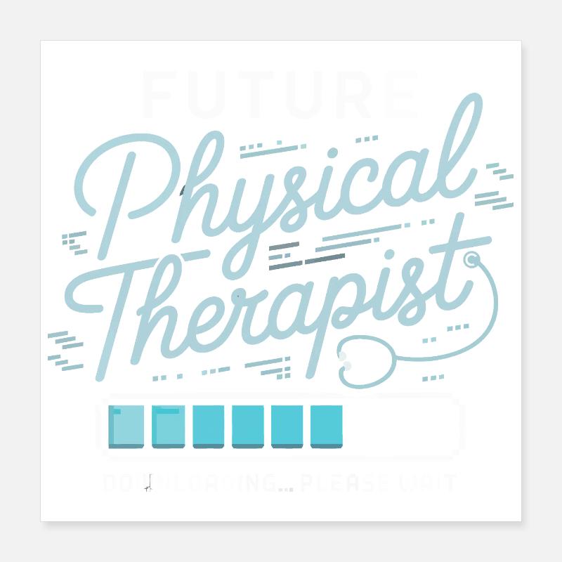FuturePhysiotherapist Design Poster 16" x 16" (40x40 cm)
