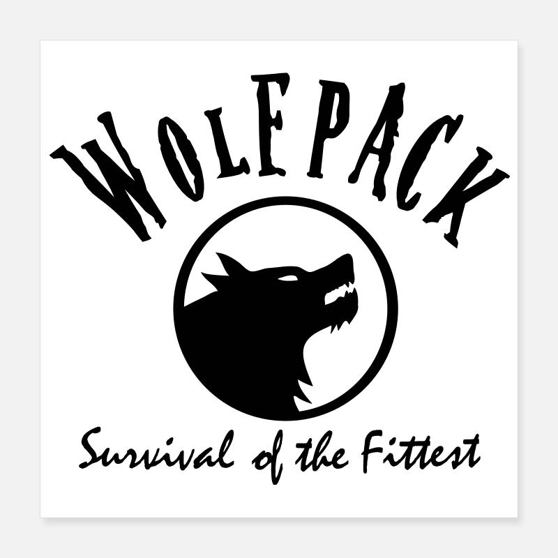 wolfpack Poster 40x40 cm