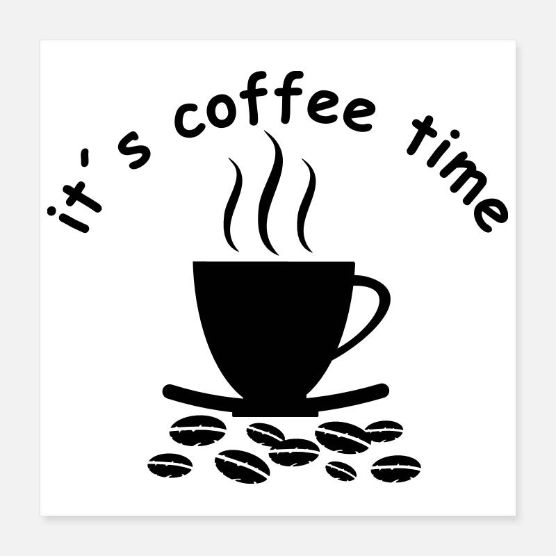 café Poster 40 x 40 cm