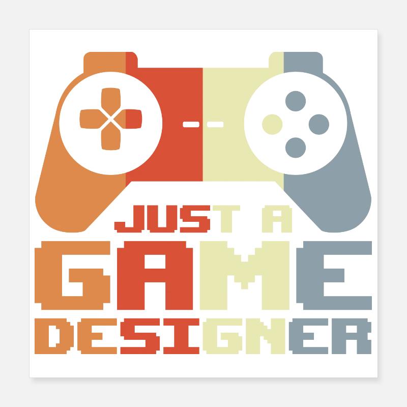 Video Game Designer Poster 16" x 16" (40x40 cm)