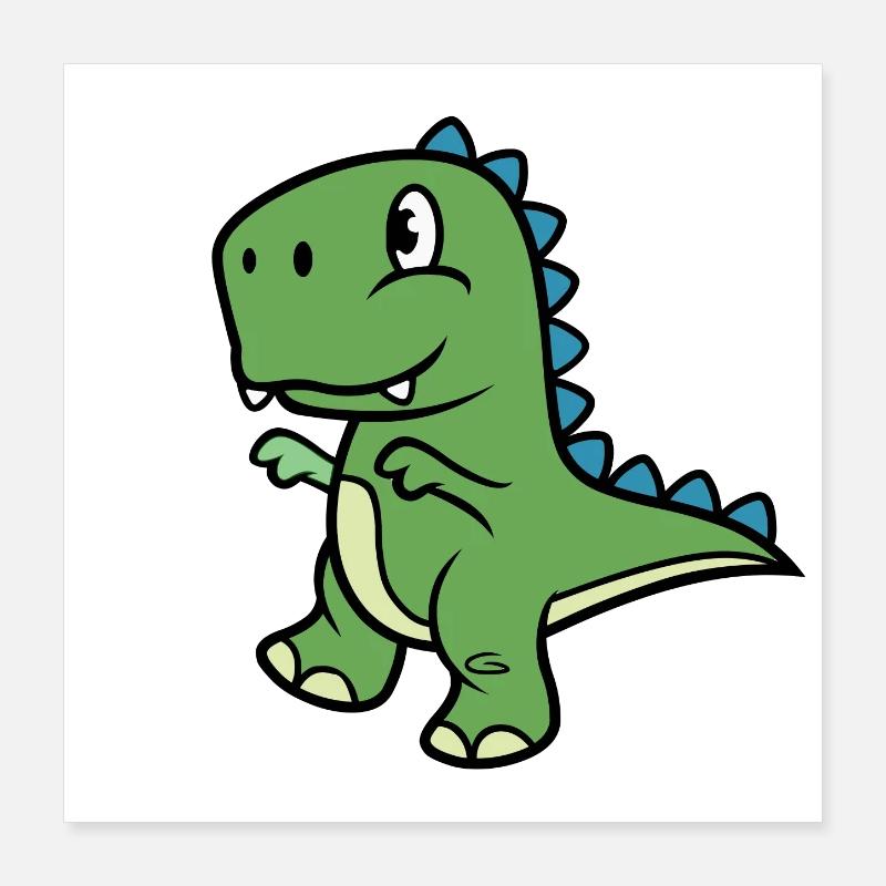 Dinosaure T-Rex Poster 40 x 40 cm