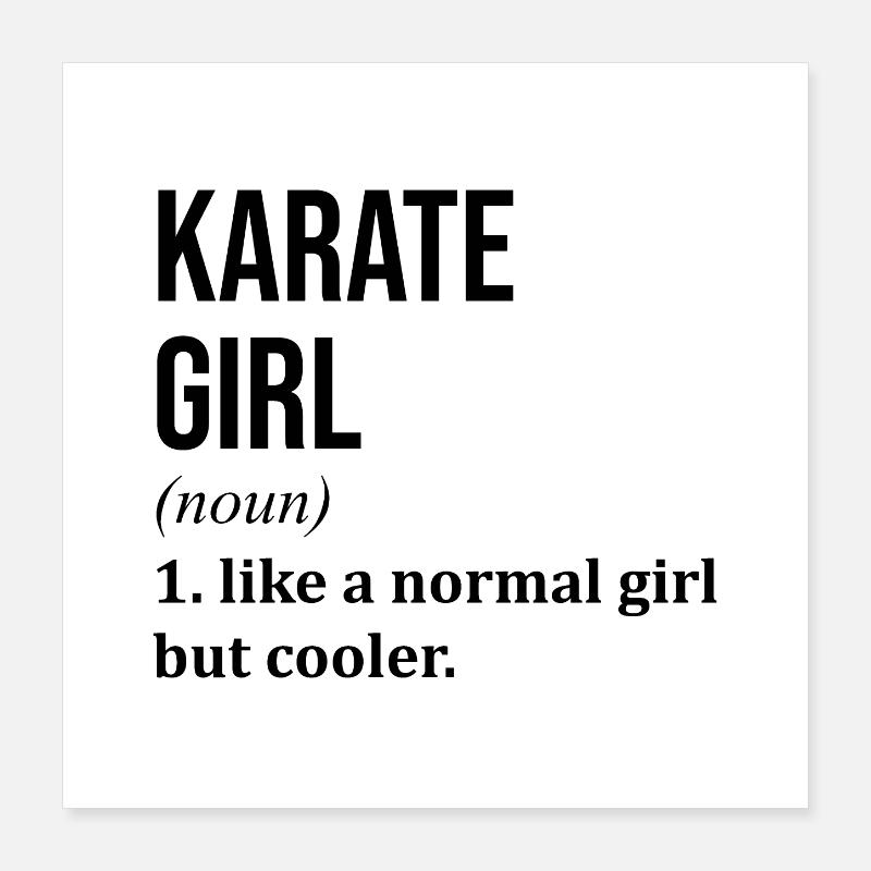 karaté Poster 40 x 40 cm