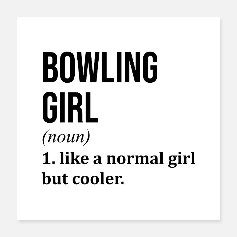 bowling Poster 40 x 40 cm
