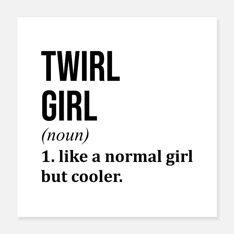 Twirling Poster 16" x 16" (40x40 cm)