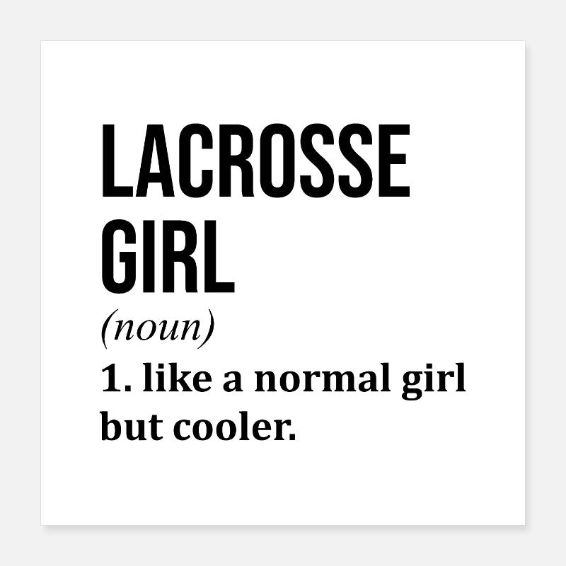 Lacrosse Poster 16" x 16" (40x40 cm)