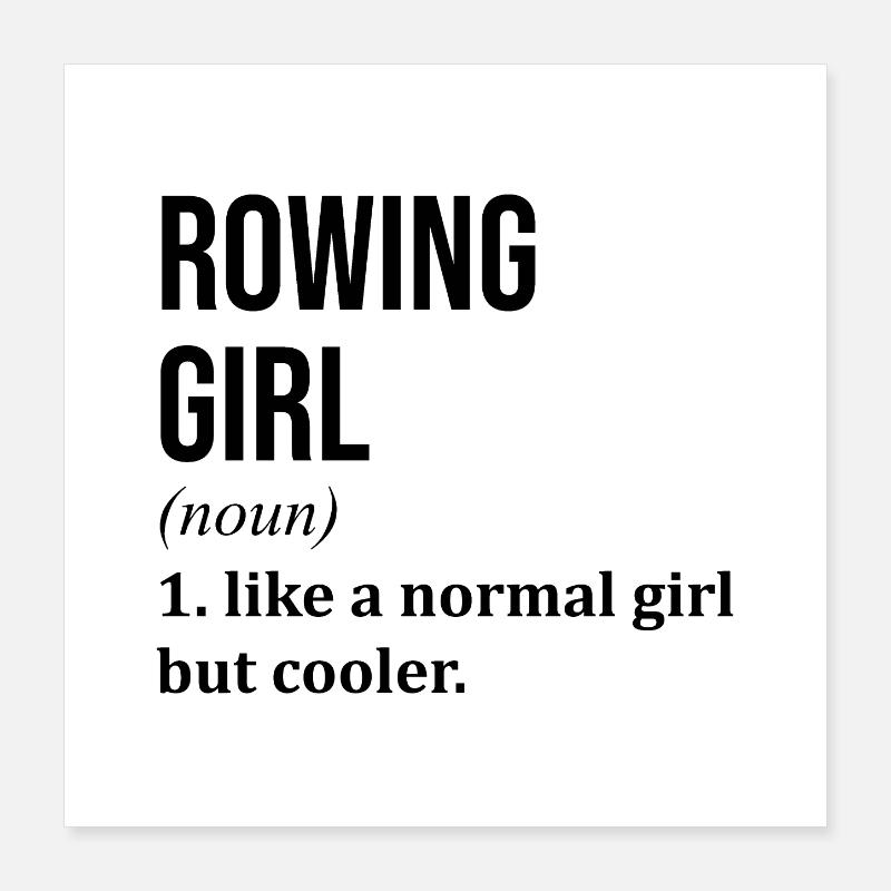Rowing Poster 16" x 16" (40x40 cm)