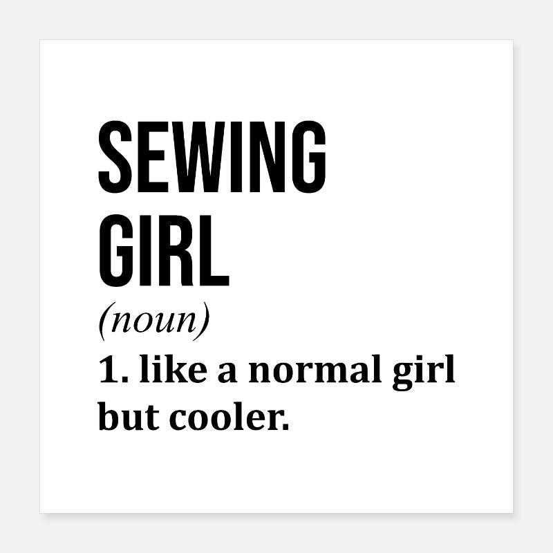 Sewing Poster 16" x 16" (40x40 cm)