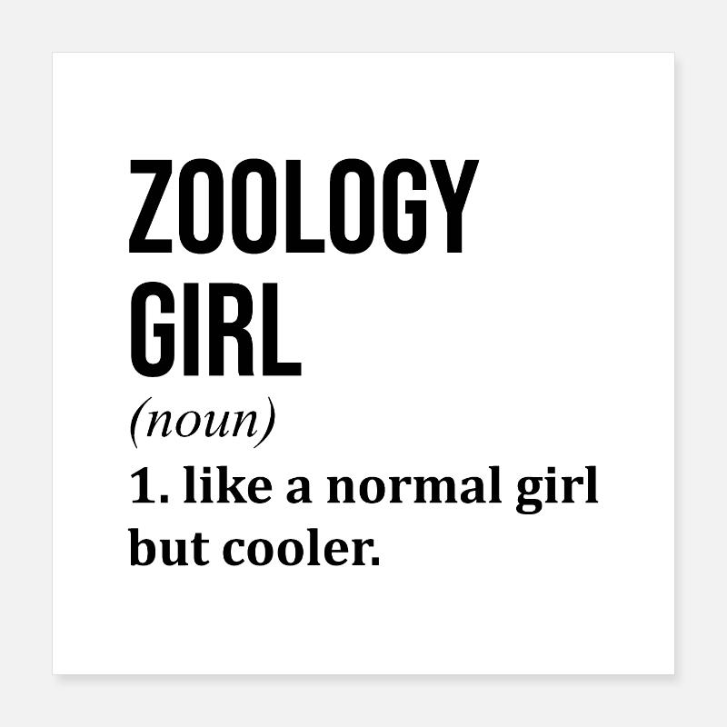 Zoology Poster 16" x 16" (40x40 cm)