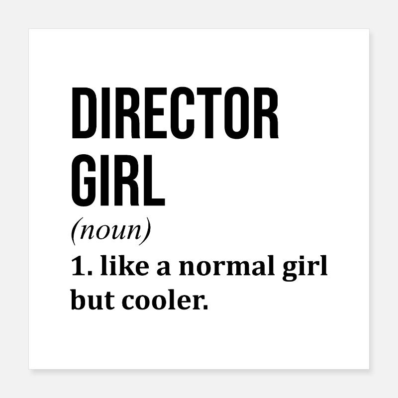 directeur Poster 40 x 40 cm