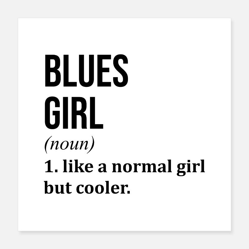 Blues Poster 16" x 16" (40x40 cm)