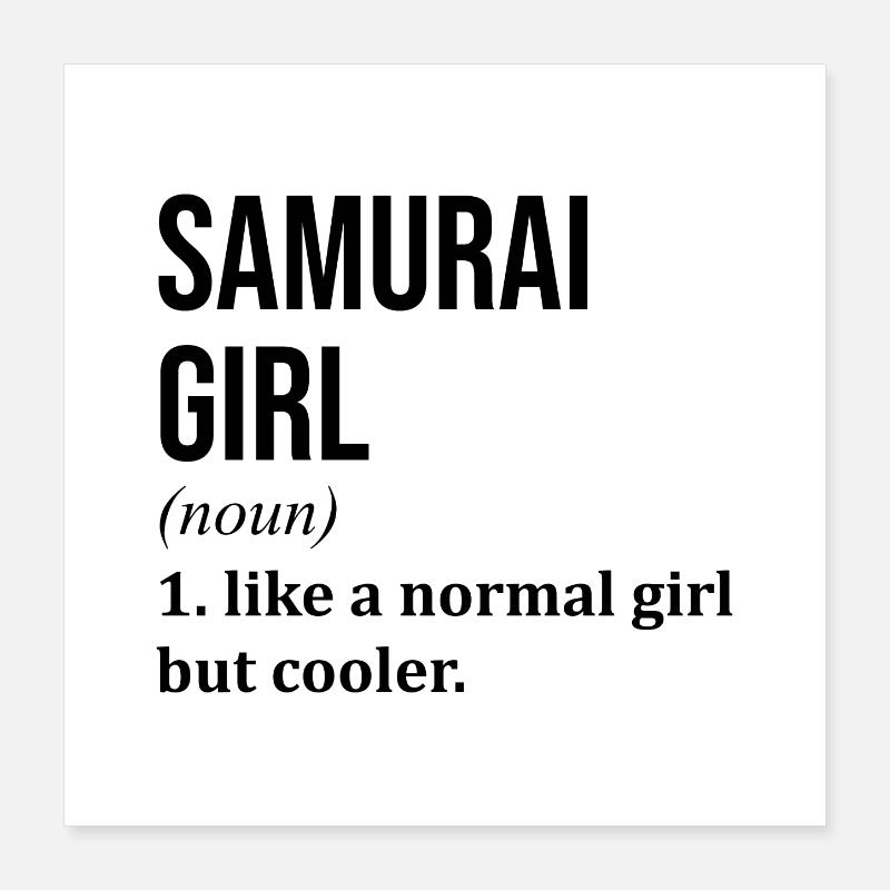 Samurai Poster 40x40 cm