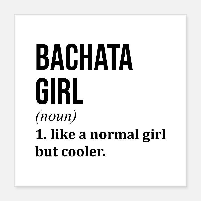 Bachata Poster 40x40 cm