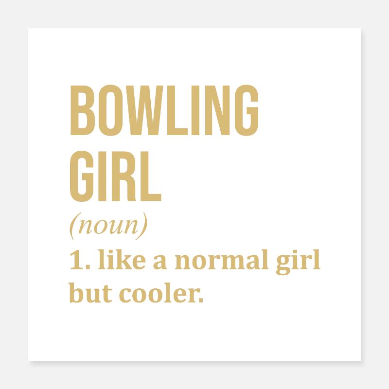 Bowling Poster 16" x 16" (40x40 cm)