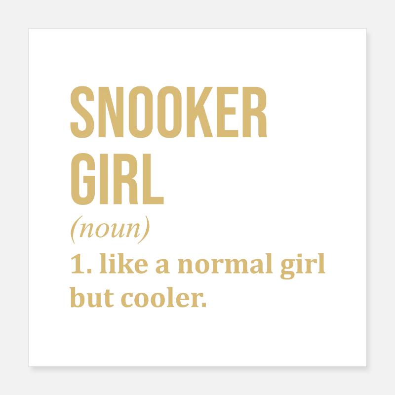 snooker Poster 40 x 40 cm