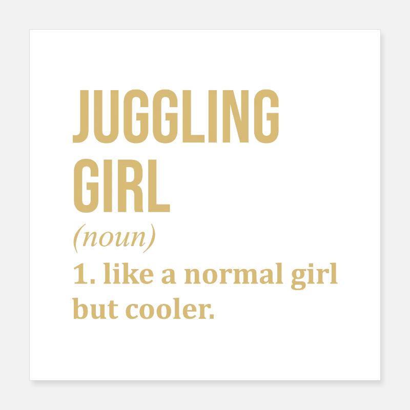 jonglerie Poster 40 x 40 cm