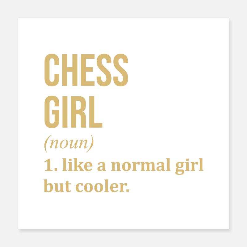 échecs Poster 40 x 40 cm