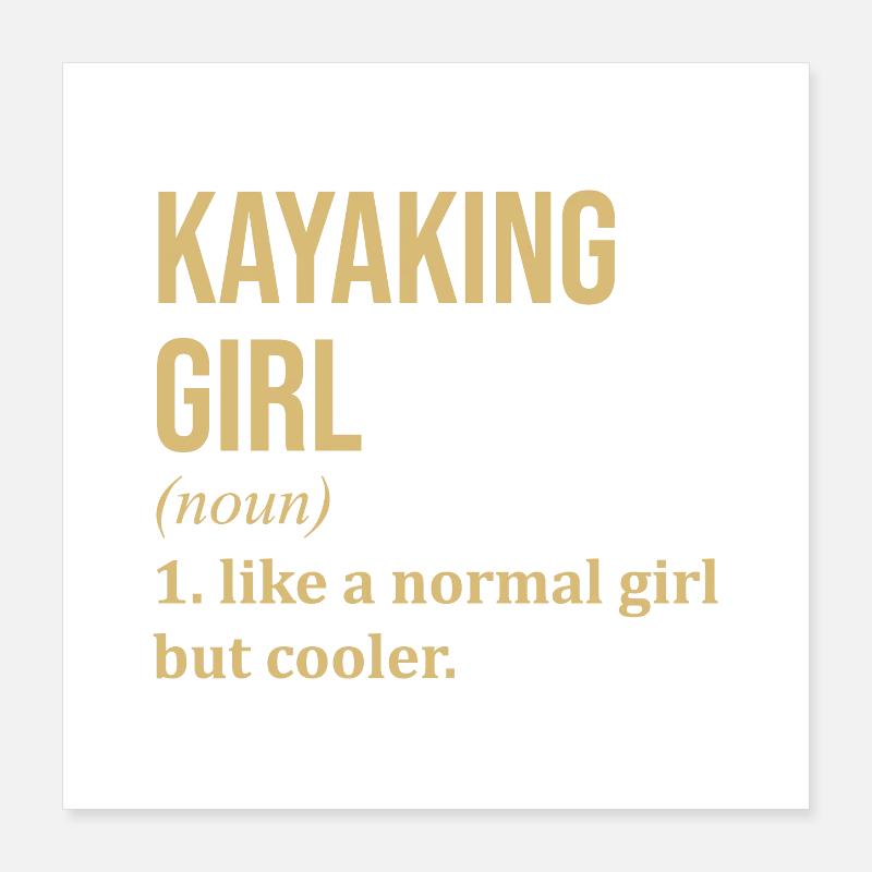 Kajak Poster 40x40 cm