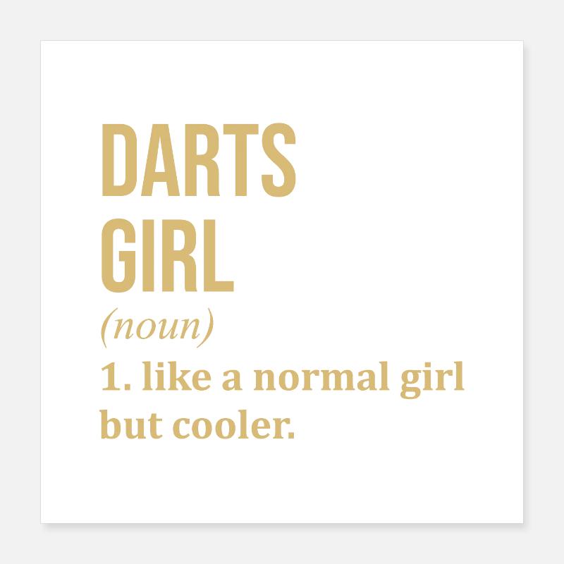 fléchettes Poster 40 x 40 cm