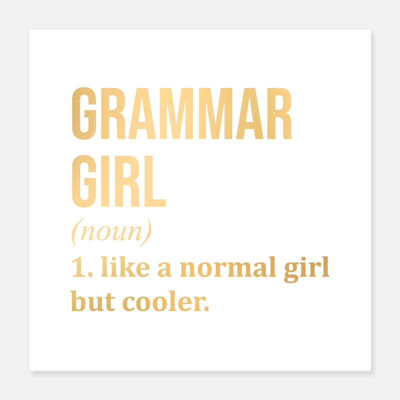 Grammar Poster 16" x 16" (40x40 cm)