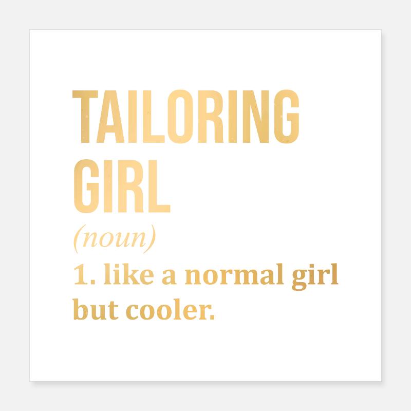 Tailor Poster 16" x 16" (40x40 cm)