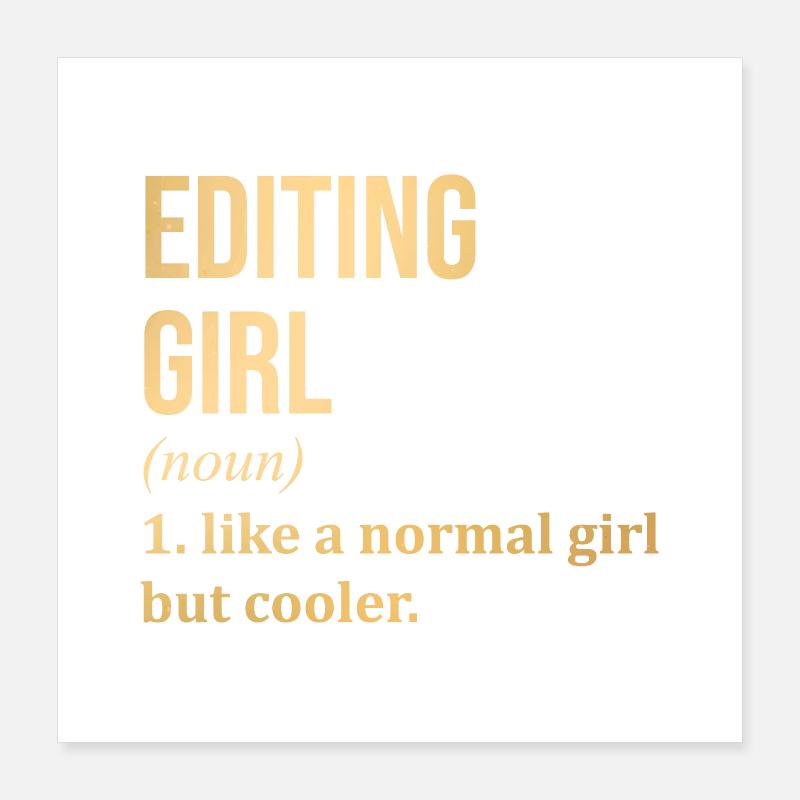 Editor Poster 16" x 16" (40x40 cm)