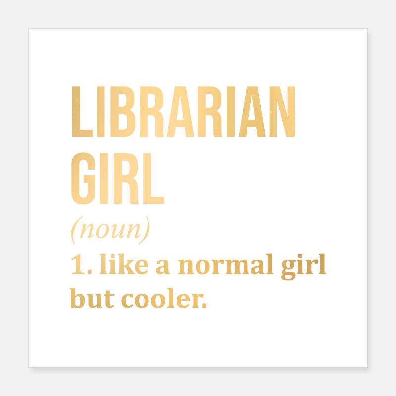 Bibliothekar Poster 40x40 cm