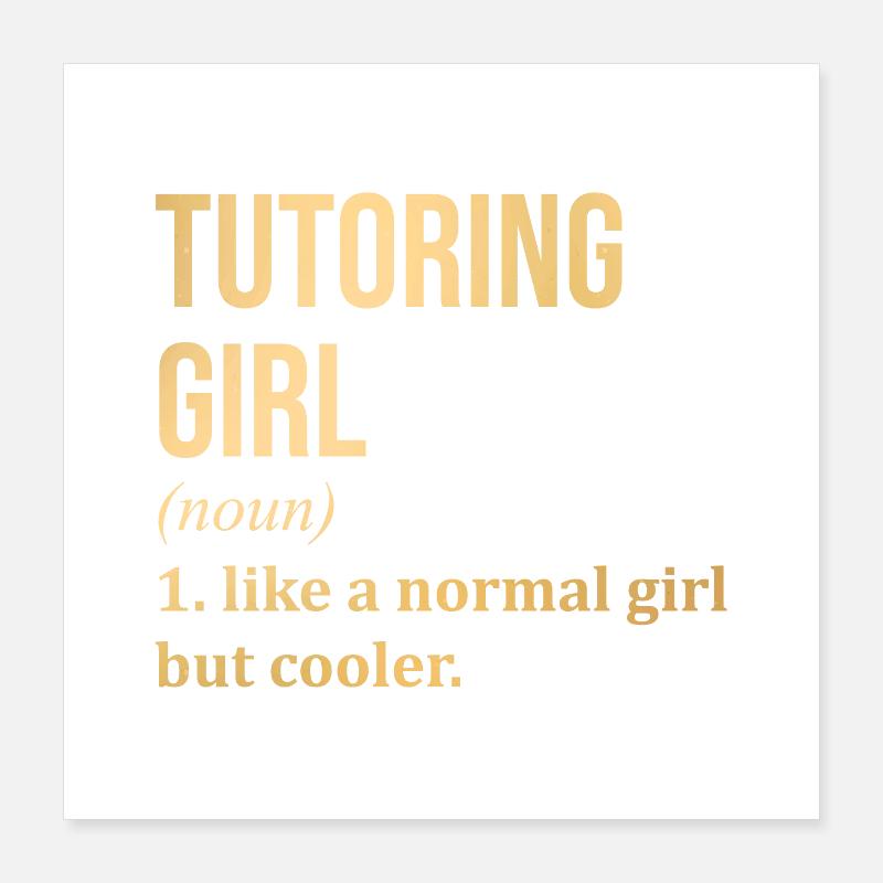 Tutor Poster 40x40 cm