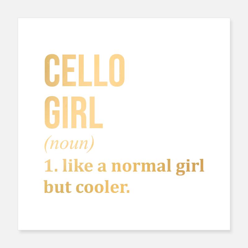 Cello Poster 16" x 16" (40x40 cm)