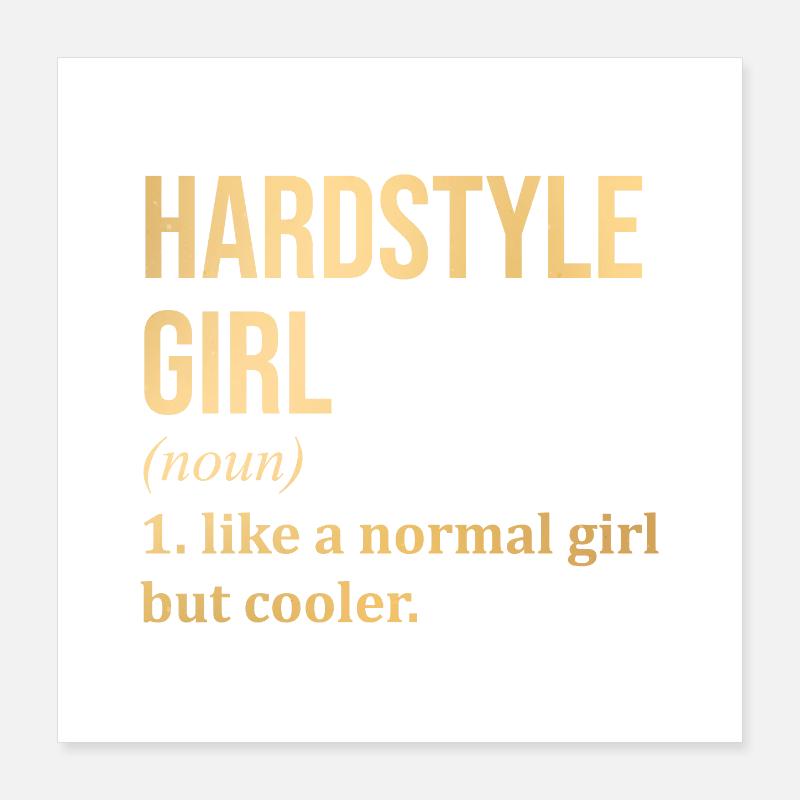 Hardstyle Poster 40 x 40 cm