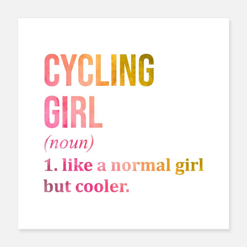 cyclisme Poster 40 x 40 cm
