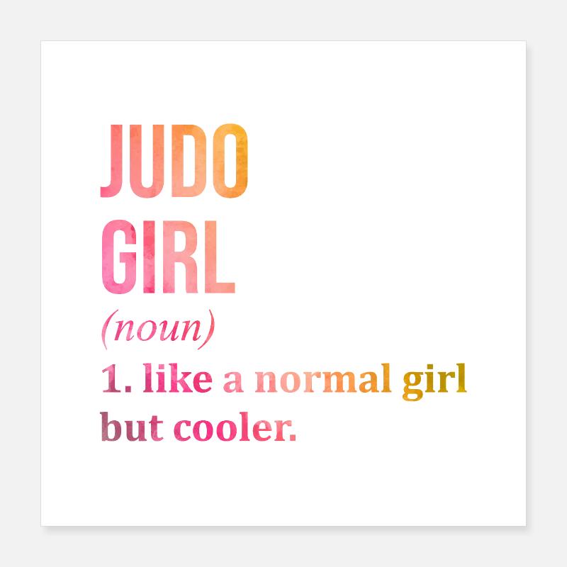 Judo Poster 40x40 cm