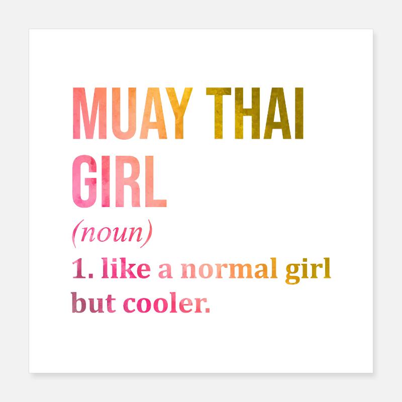 Muay Thaï Poster 40 x 40 cm