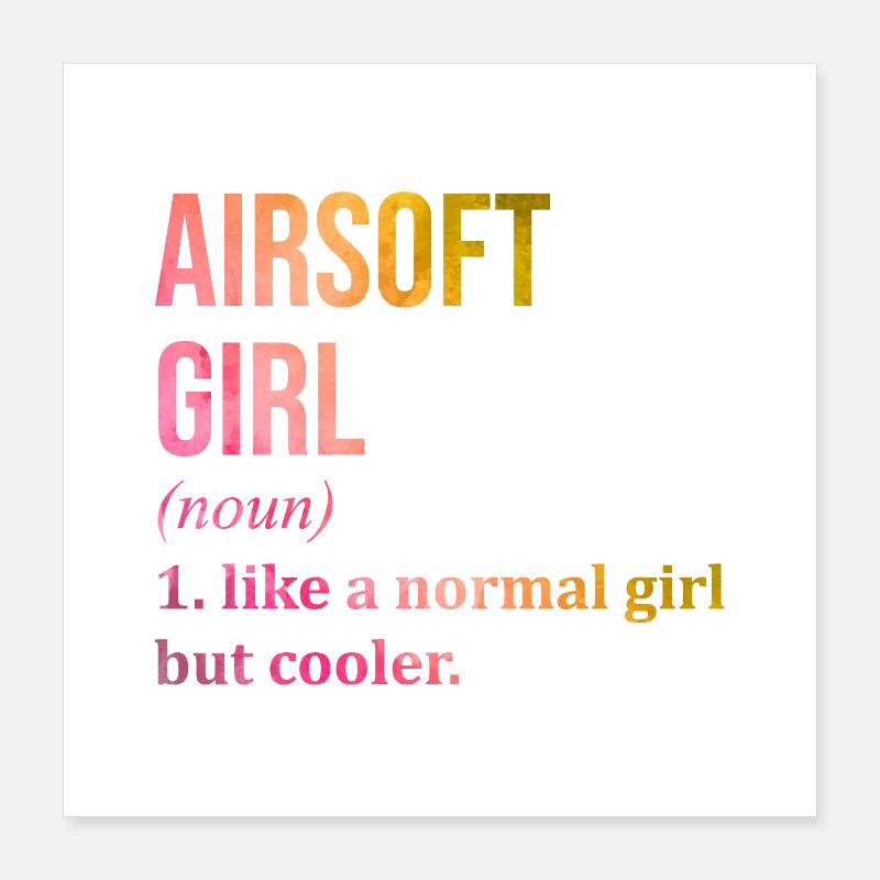 L’airsoft Poster 40 x 40 cm
