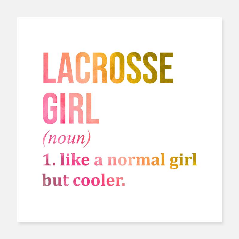 Lacrosse Poster 16" x 16" (40x40 cm)