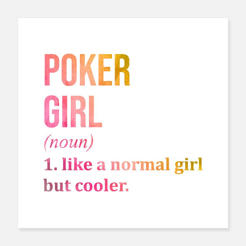 Poker Poster 40x40 cm