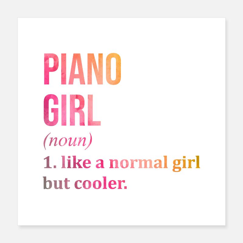 piano Poster 40 x 40 cm