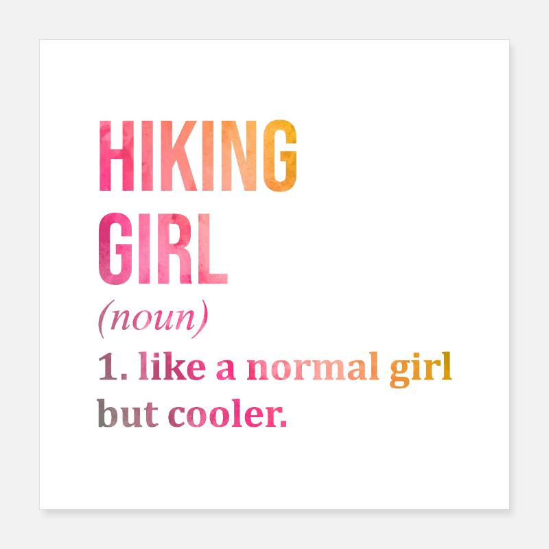 Hike Poster 16" x 16" (40x40 cm)