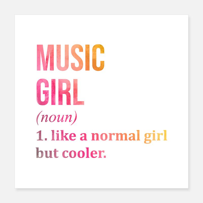Music Poster 16" x 16" (40x40 cm)