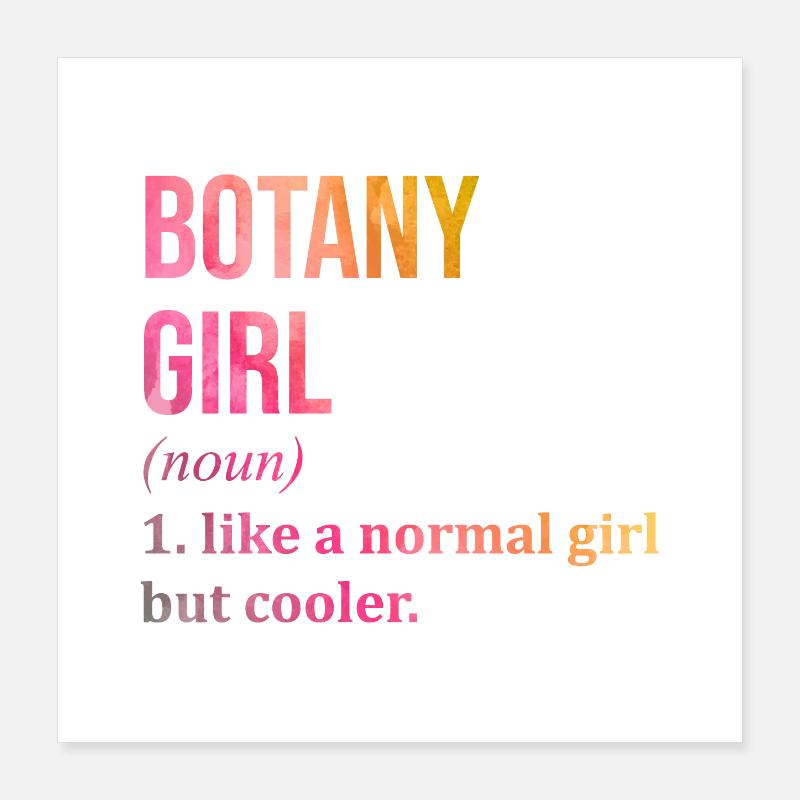 botanique Poster 40 x 40 cm