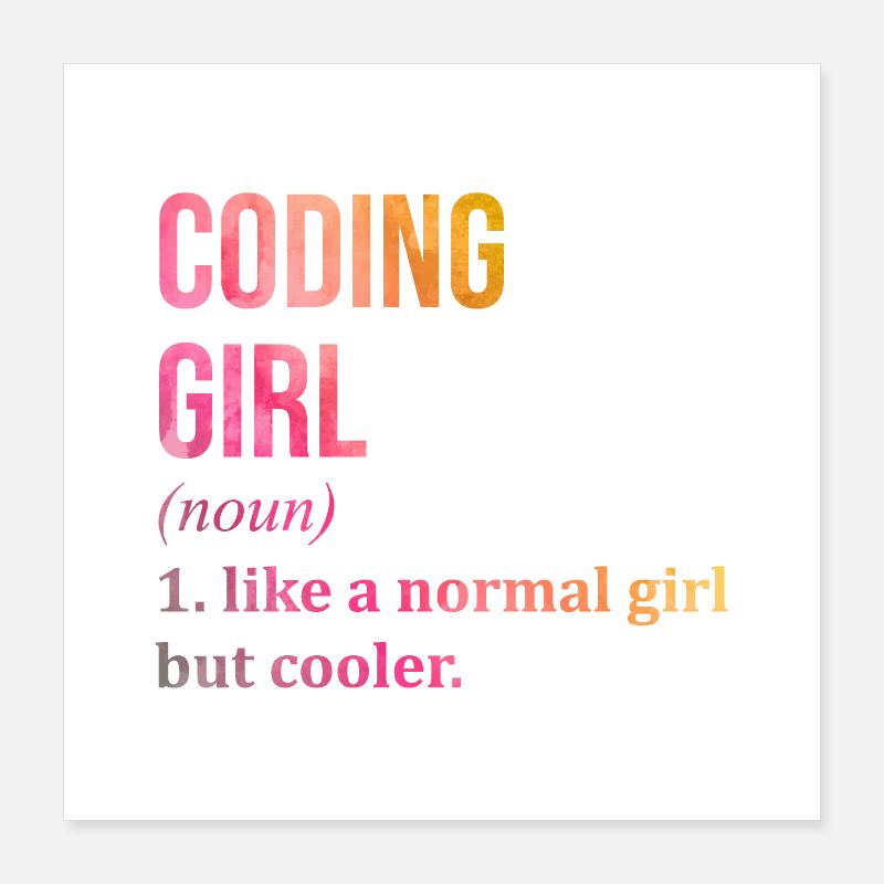 codage Poster 40 x 40 cm