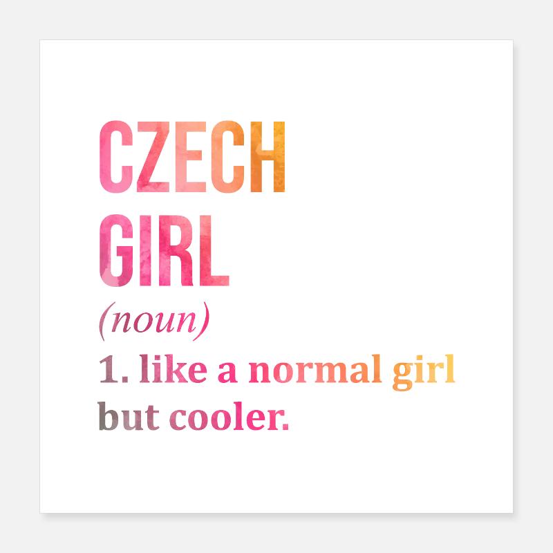 Tchèque Poster 40 x 40 cm