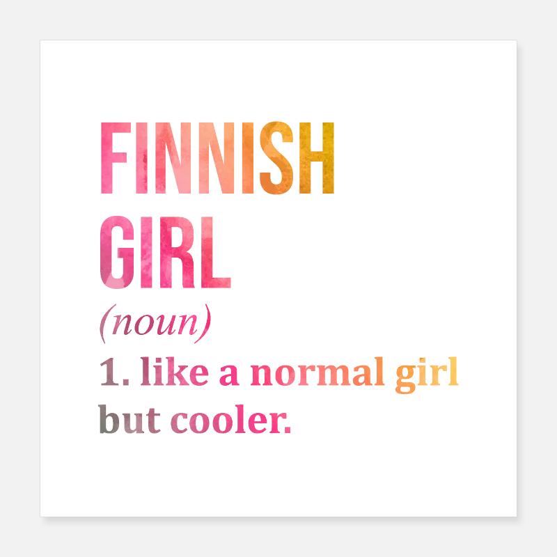 Finnland Poster 40x40 cm