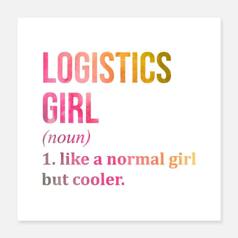 logistique Poster 40 x 40 cm