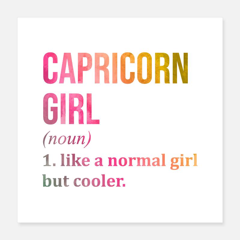 Capricorne Poster 40 x 40 cm